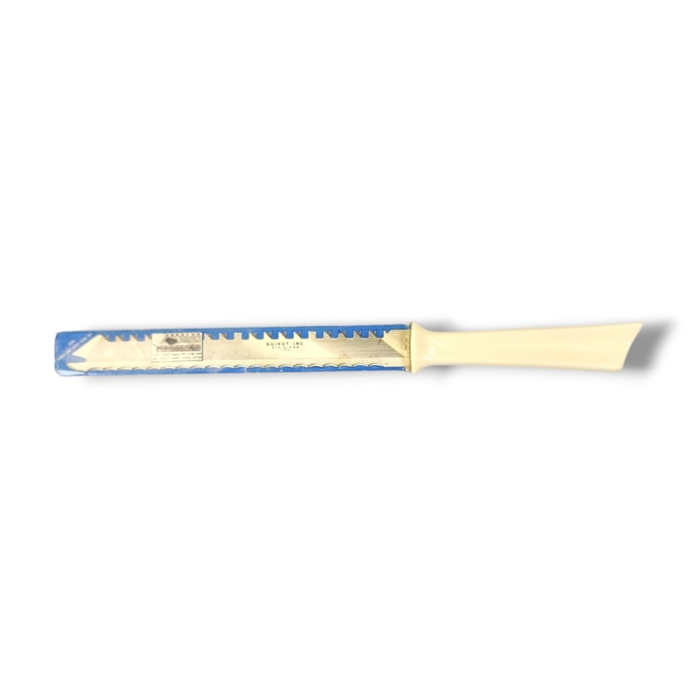 Quikut Quikkle Stainless Serrated All Purpose bread Knife USA bakelite handle